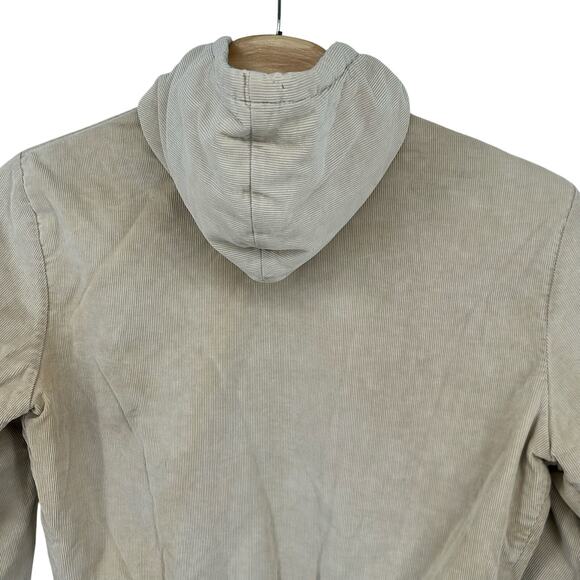 VTG 70s Men's Cream Corduroy OshKosh B'Gosh Quilt Lined Varsity Chore Jacket XL - Picture 12 of 14